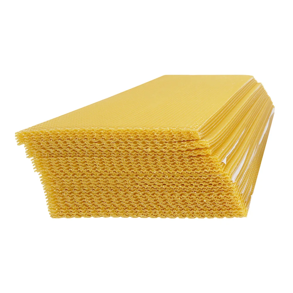 Beehive Frame Wax - 195*415mm 밀랍 시트, 양초 제작용 천연