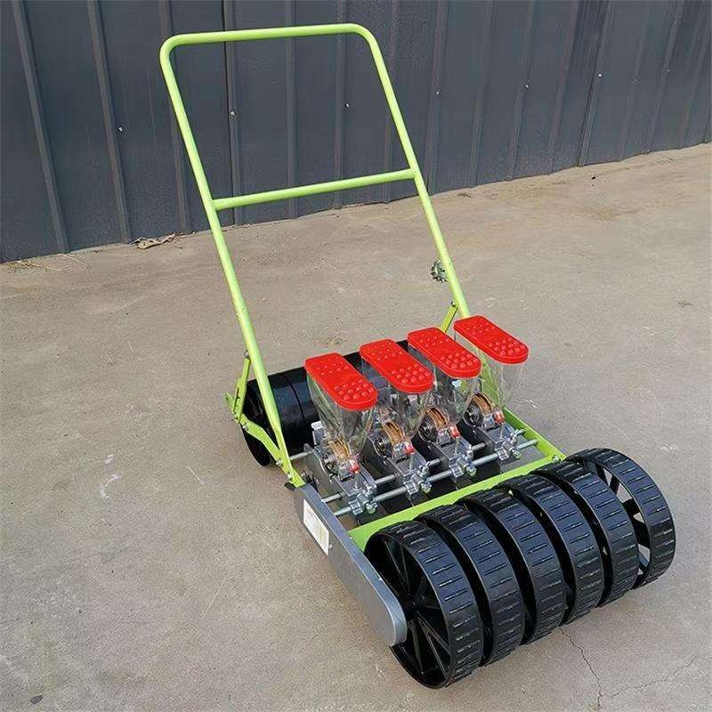 Vegetable Transplanter - 손으로 미는 채소 파종기, 다중 줄