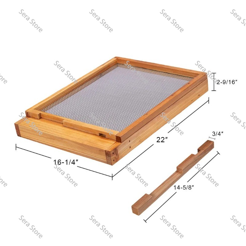 이동식 바닥의 하단에는 벌집 10개가 특별히 배치되어  - Beehive Frame Wax 리뷰 및 가격